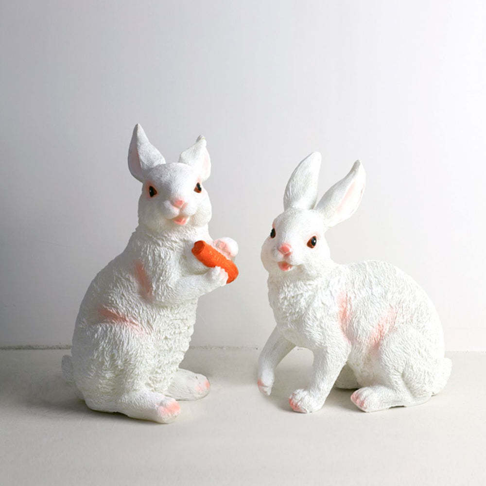 Two Rabbit Outdoor Lamps: Cute Garden Decor
