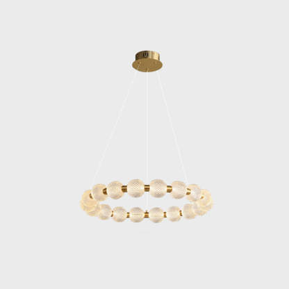 Marilyn Ring Pendant Light - Gold Finish, Acrylic Globes