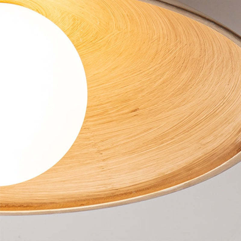 Ozawa Ceiling Light wood grain detail