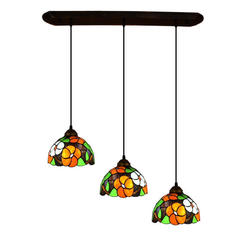 Eryn Vintage Pendant Light - Colorful Floral Design