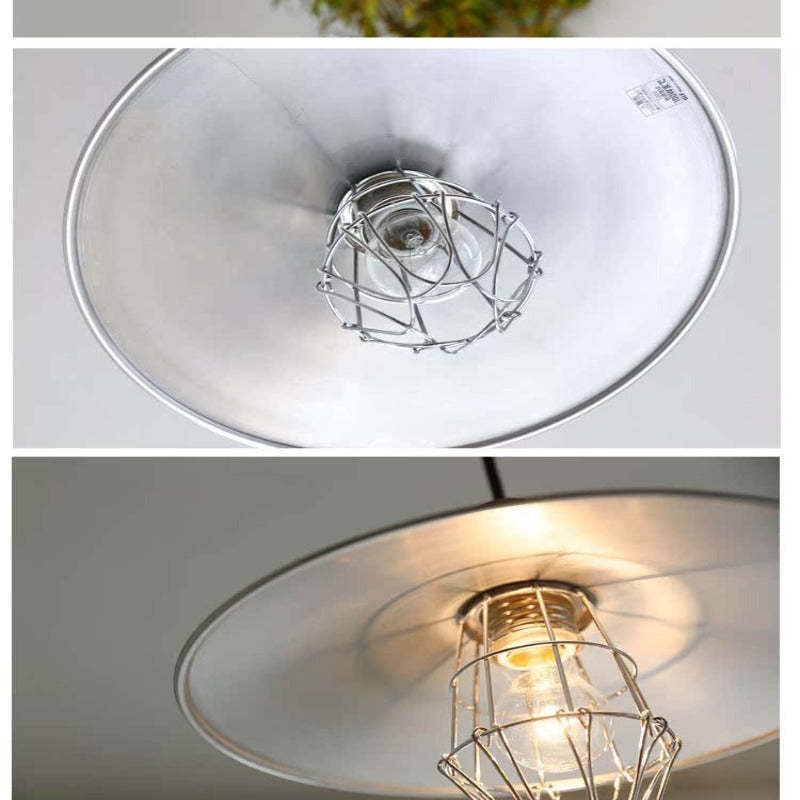 Metal Alessio Pendant Light - Bulb and Shade Detail