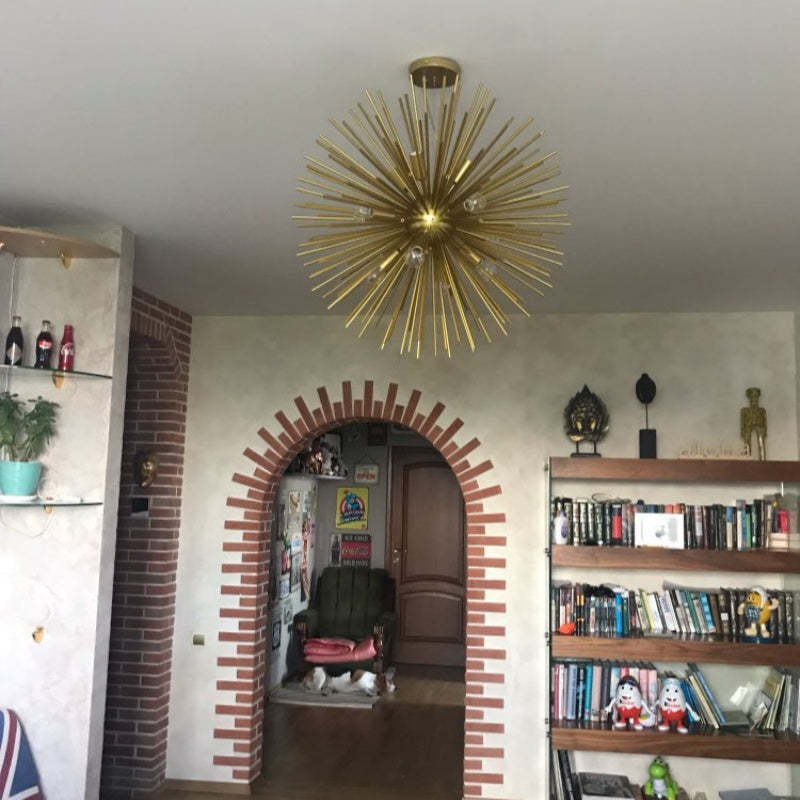 Colon Modern LED Chandelier illuminating a stylish living space