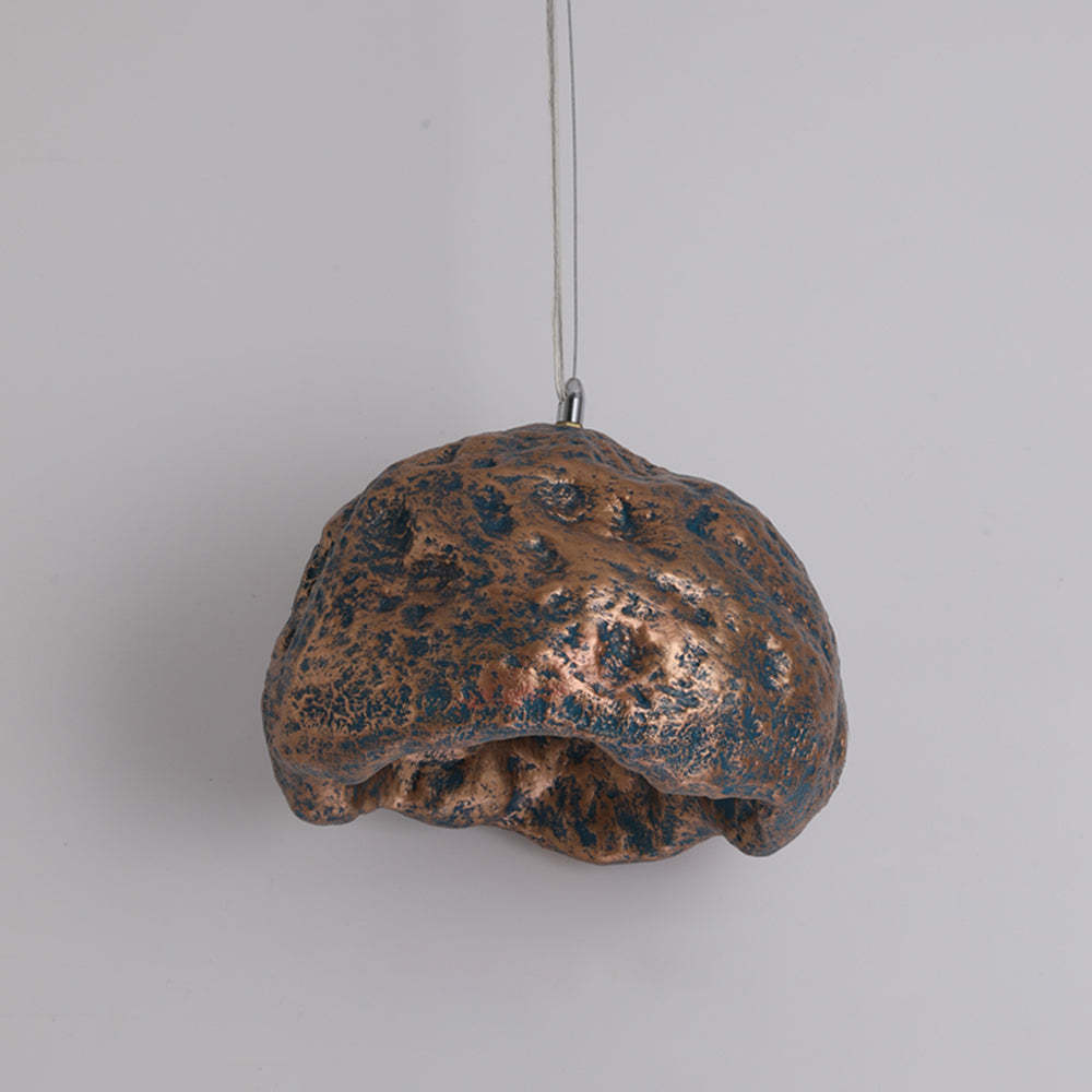 Bronze and teal Byers Wabi Sabi pendant light