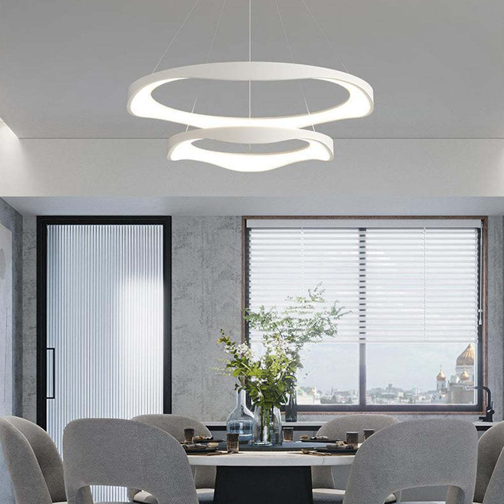 Arisha pendant light in modern dining room.