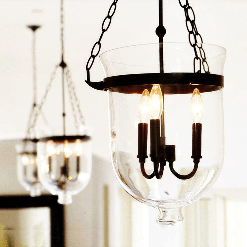 Alessio Pendant Light: Metal & Glass Fixture