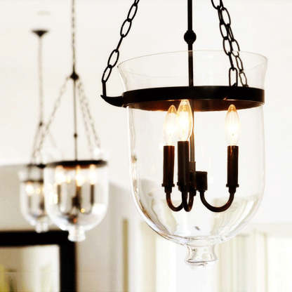 Alessio Pendant Light: Metal & Glass Fixture