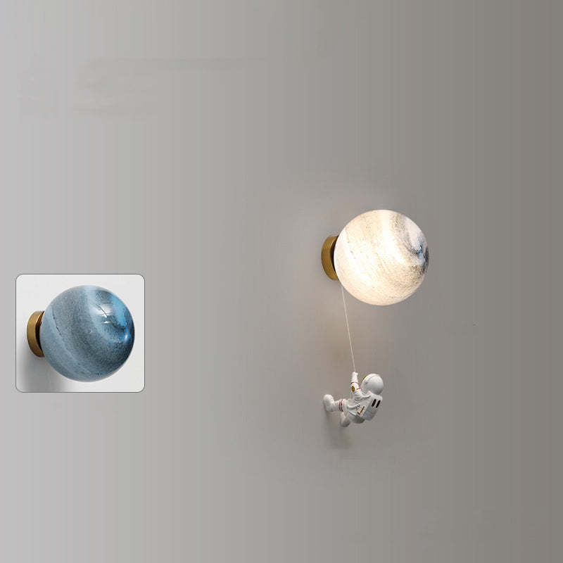 Fateh Moon Wall Lamp with Astronaut and Moon Design