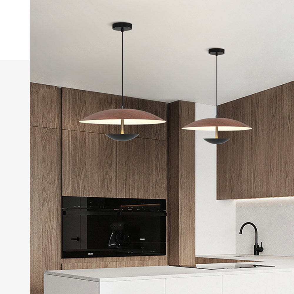 Carins Nordic LED Frisbee Pendant Lights in Modern Kitchen
