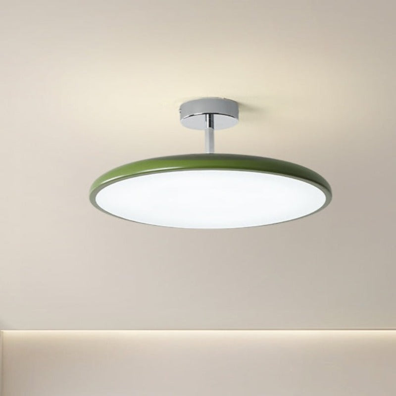 Green Valentina Flush Mount Ceiling Light, Bedroom Lighting