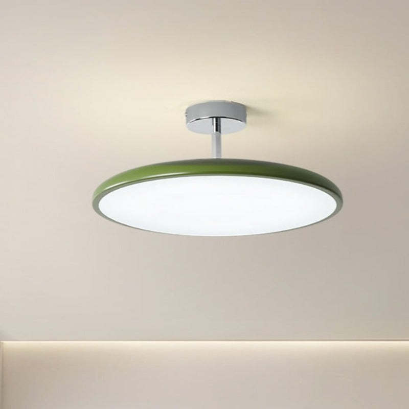 Green Valentina Flush Mount Ceiling Light, Bedroom Lighting