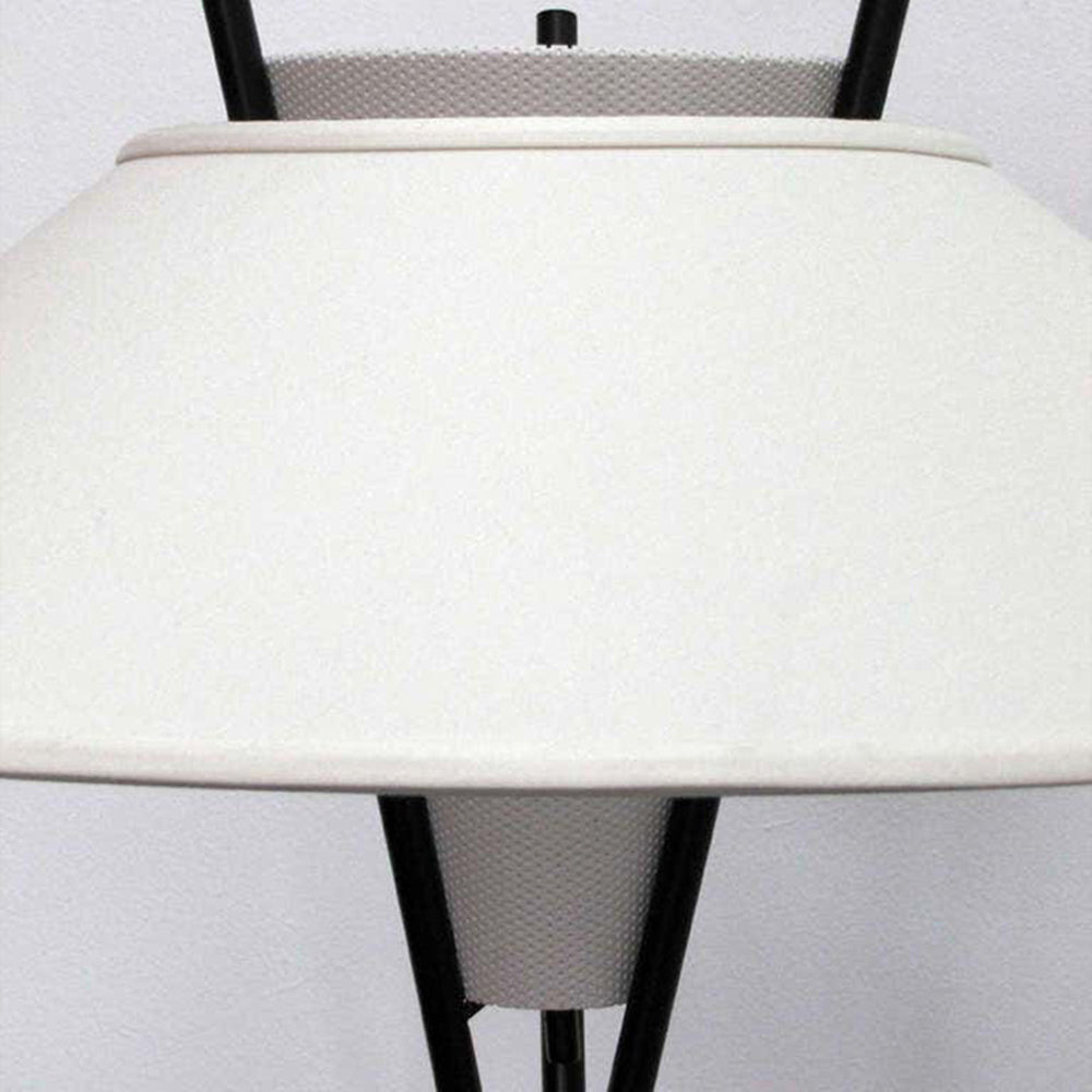 Carins Tripod Floor Lamp, white fabric shade detail