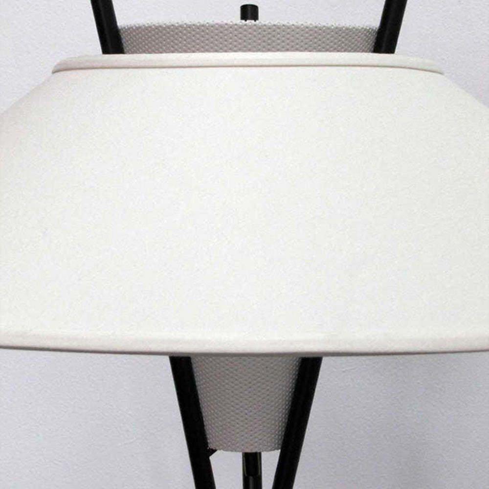 Carins Tripod Floor Lamp, white fabric shade detail