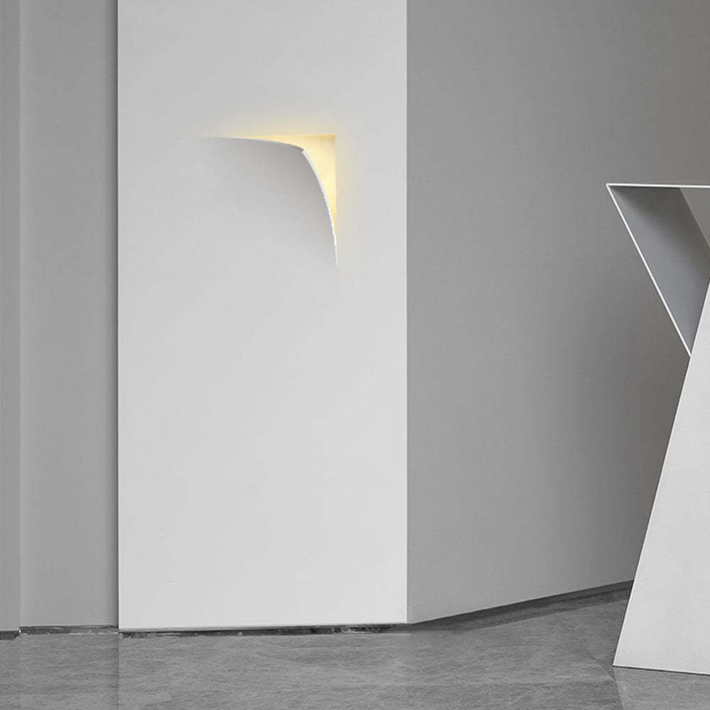 Elif Modern LED Wall Lamp. Recessed artistic lighting.
