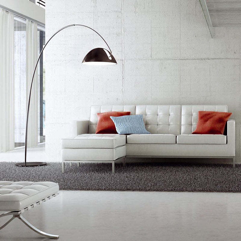 Las Sola Avi Floor Lamp over White Sofa