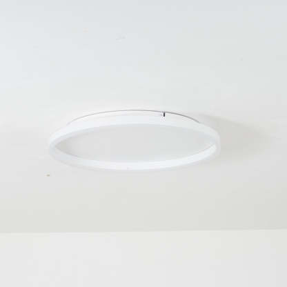White Arisha ring flush mount ceiling light, modern lighting.