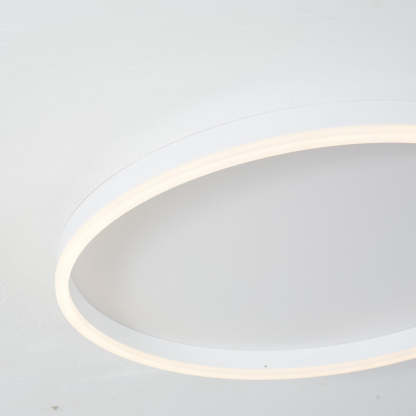 White Arisha LED Ring Ceiling Light - Modern Flush Lighting