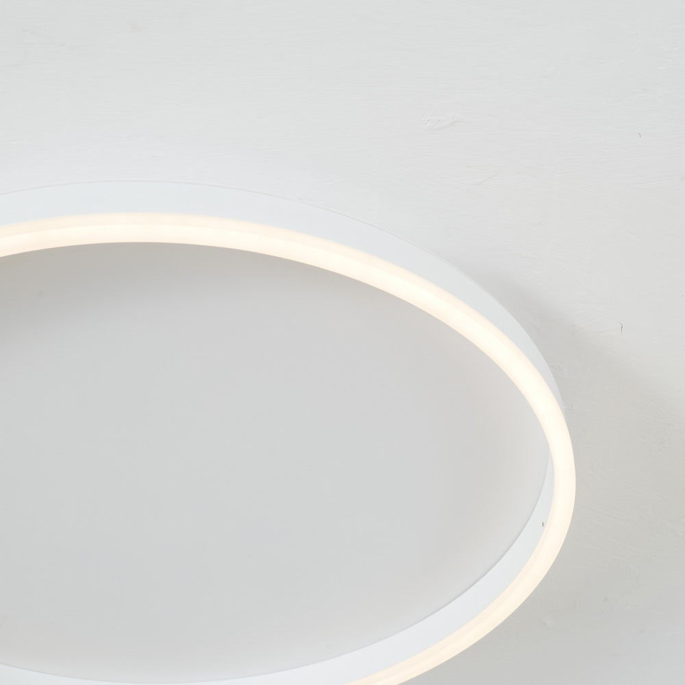 White Arisha LED Ring Light - Modern Flush Mount Lighting