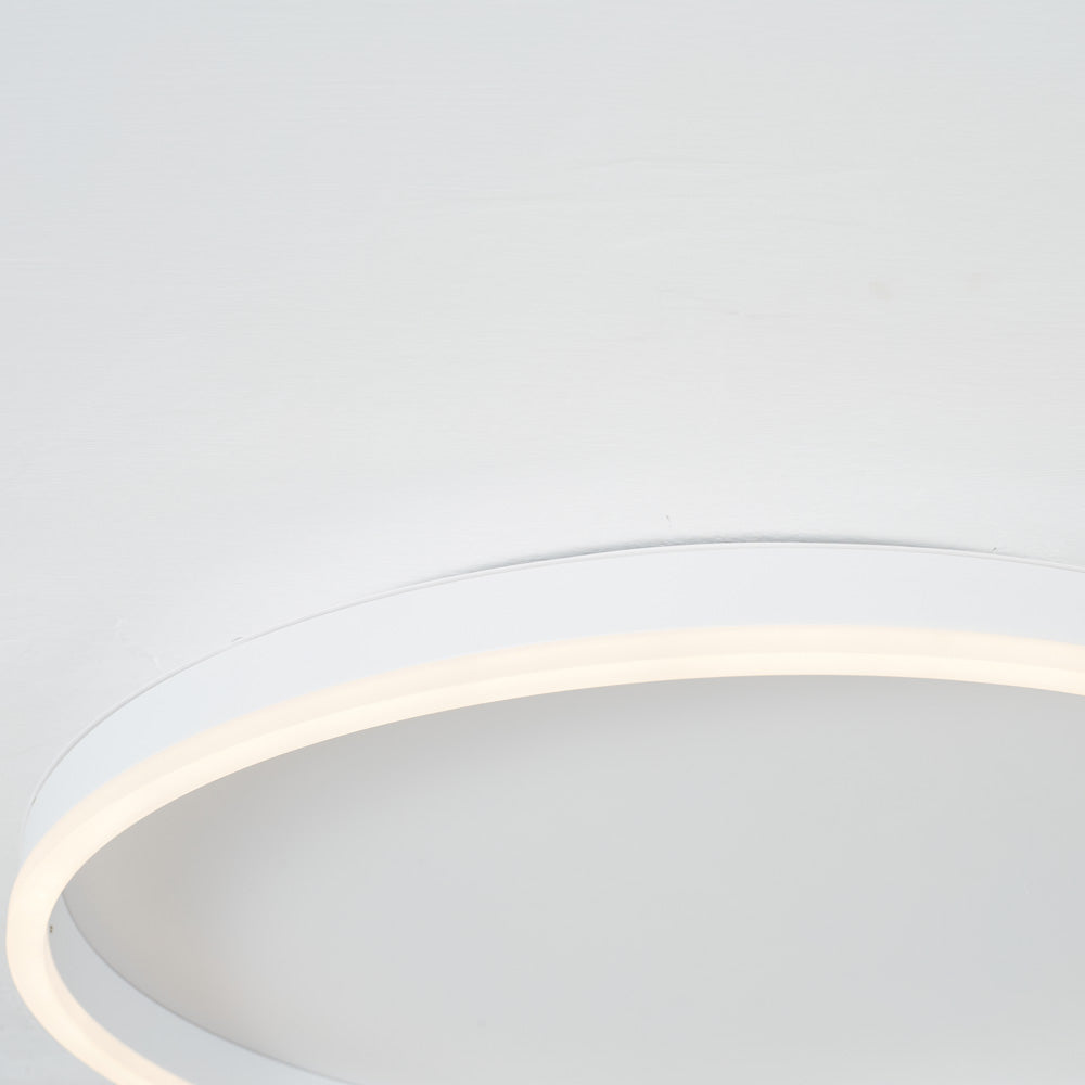 Arisha white LED ring light, modern ceiling fixture