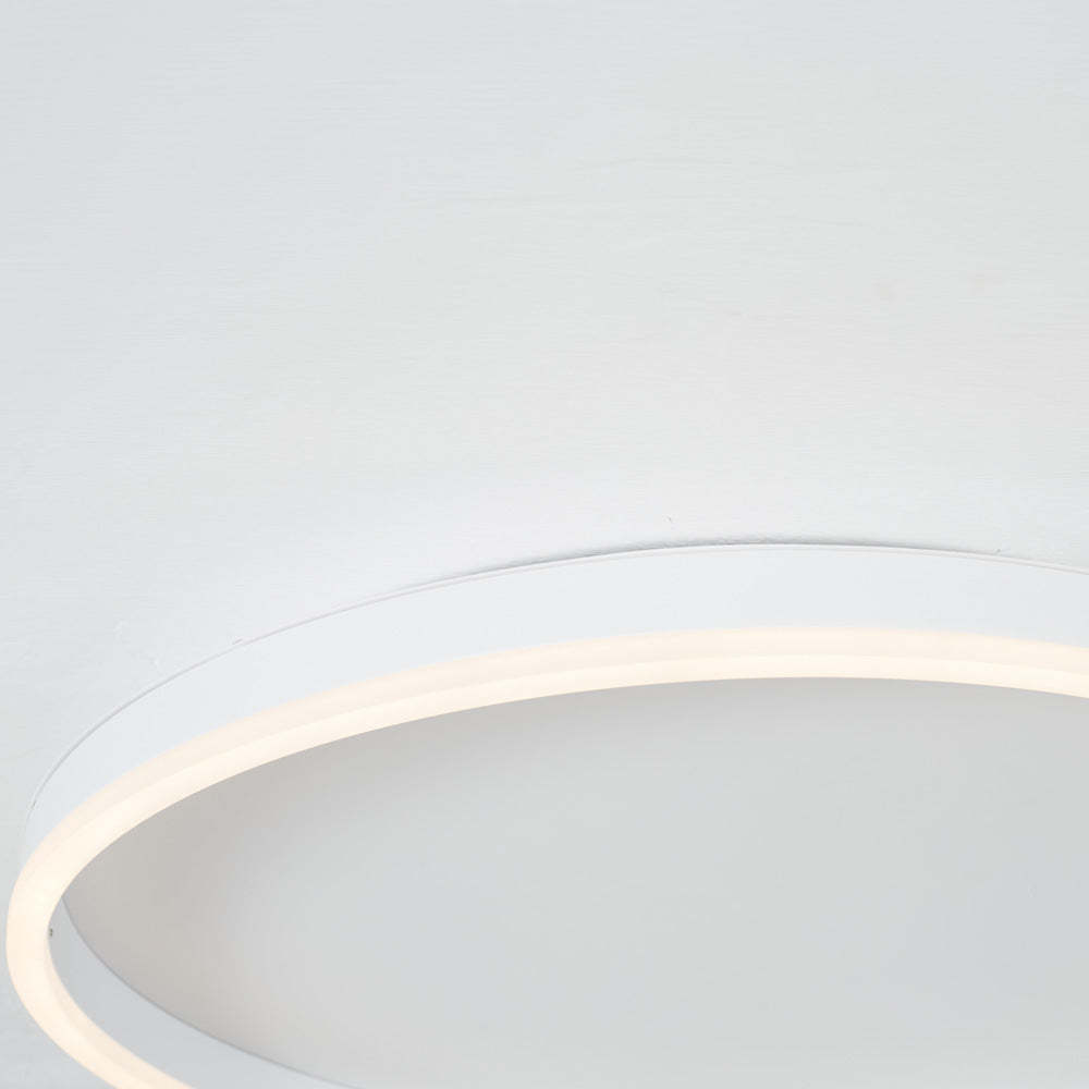 Arisha white LED ring light, modern ceiling fixture