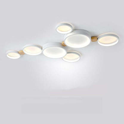 Sienna Round Ceiling Light, modern white design