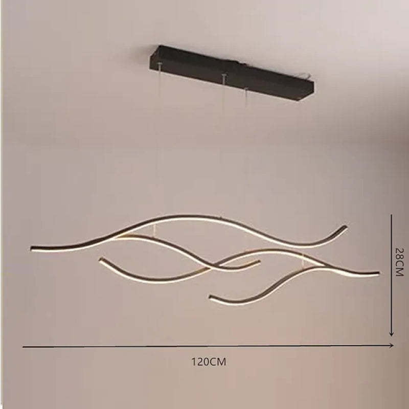 Louise Pendant Light dimensions: 120cm x 28cm