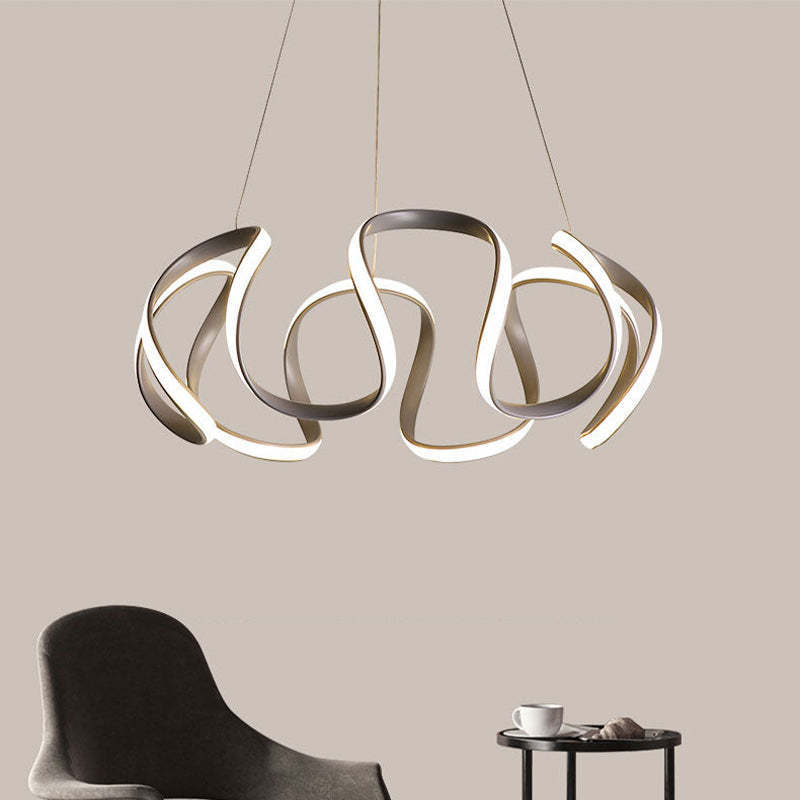 Modern pendant light: Louise irregular flower design.