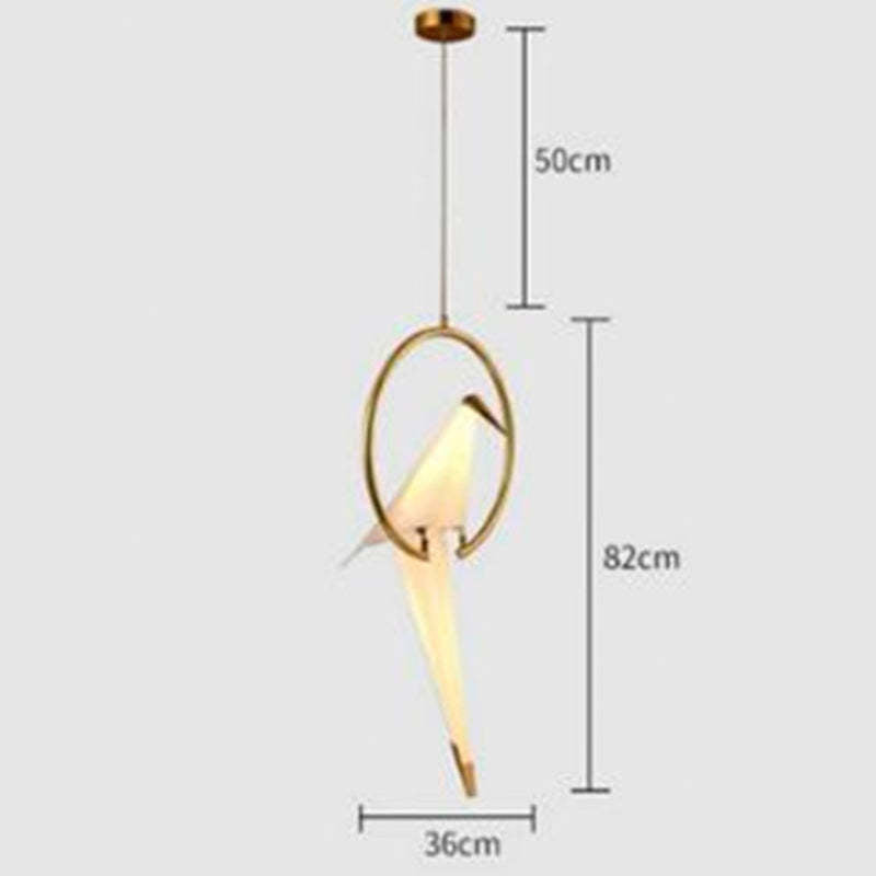 Bird pendant light dimensions, Las Sola Nordic lighting.