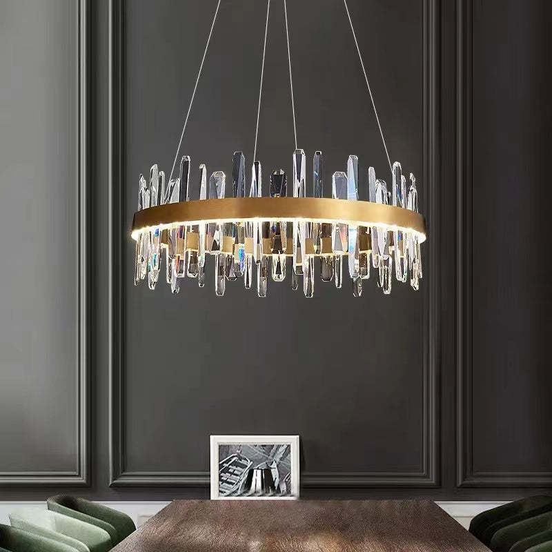 Marylin crystal ring chandelier, modern lighting fixture
