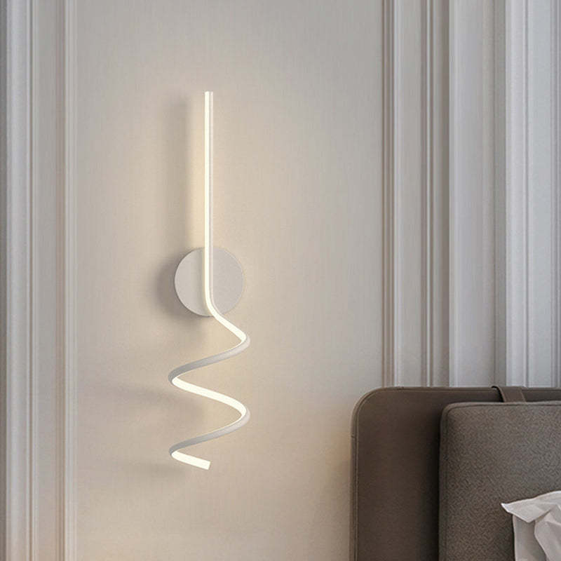 Modern LED Spiral Wall Light - Las Sola Artistic Lighting