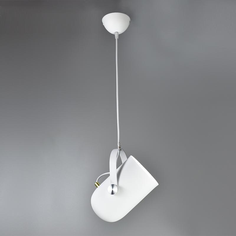 White Morandi pendant light, angle adjustable