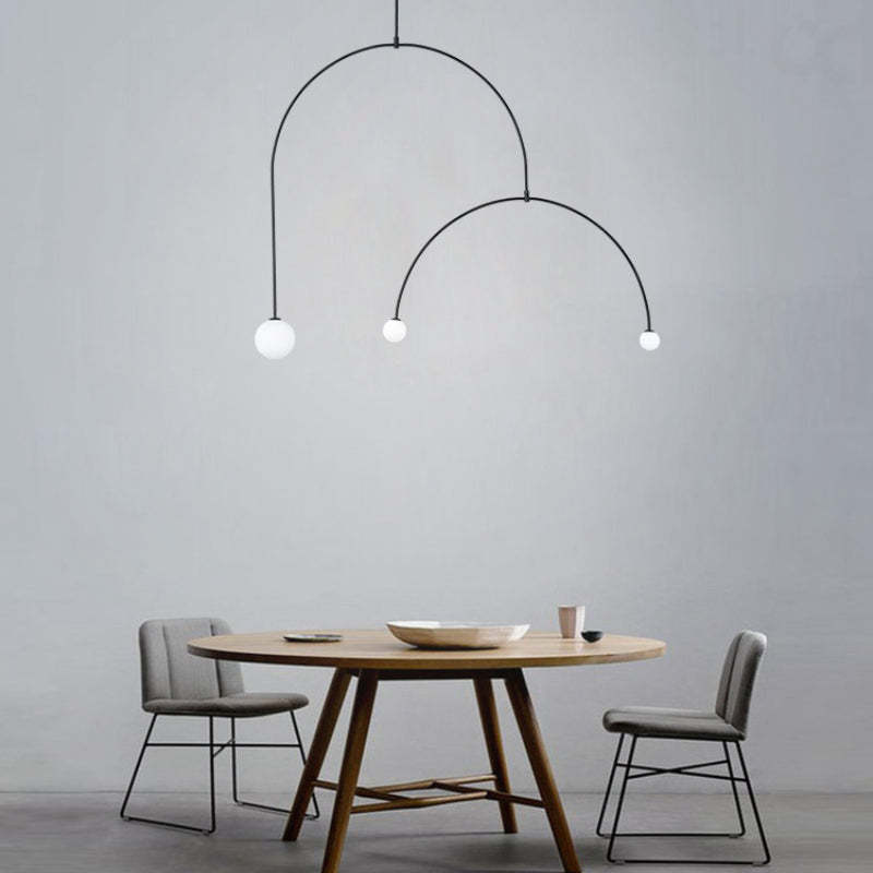 Metal Pendant Light over Dining Table | Las Sola Lighting