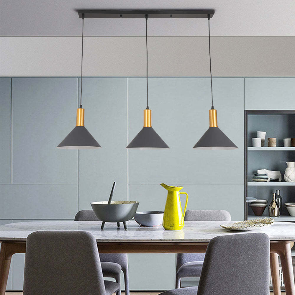 Carins Pendant Light: Modern Conic Cluster in Metal