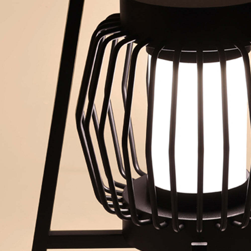 Orr Nordic Black Solar Lantern Close Up