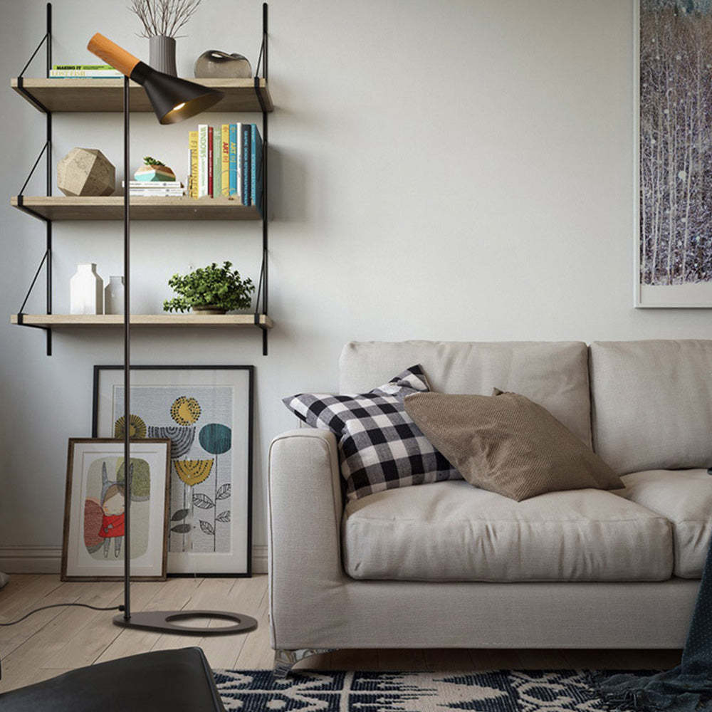 Carins floor lamp in a modern living room setting