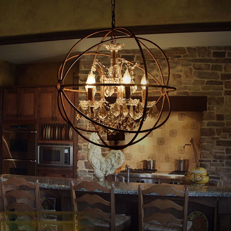 Kristy Rustic Pendant Light in Kitchen