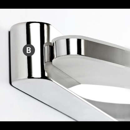 Leigh chrome vanity light detail B