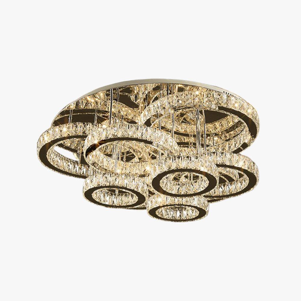 Kristy Modern Multi Ring Crystal Pendant Light