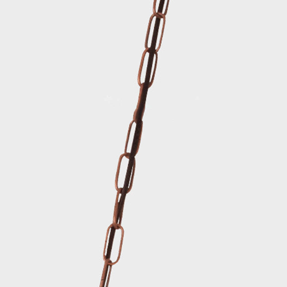 Metal chain of wood pendant light