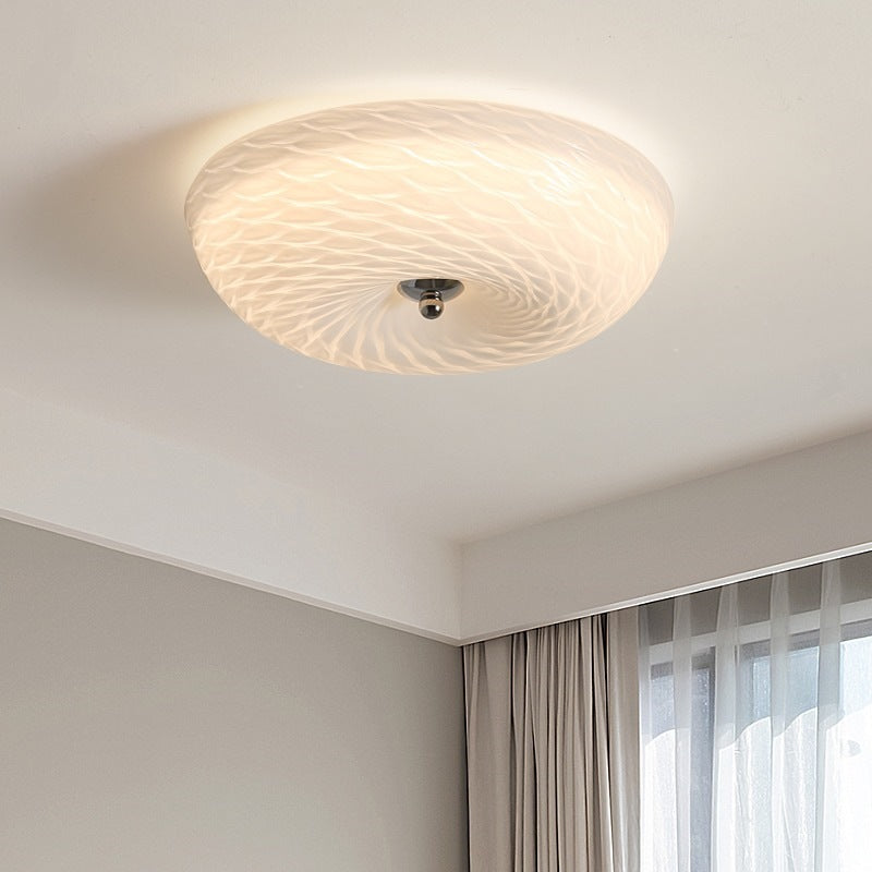 Hailie design flush mount ceiling light, glass and metal