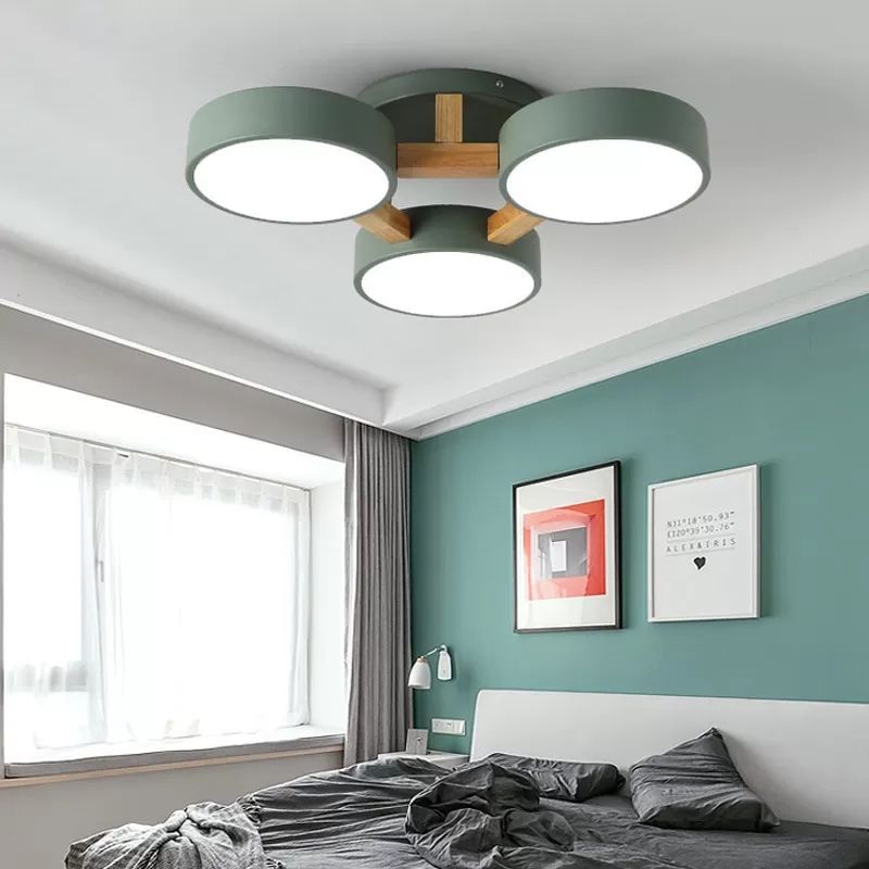 Minori Flush Mount Ceiling Light in bedroom