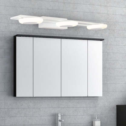 Modern bathroom wall lamp over mirror