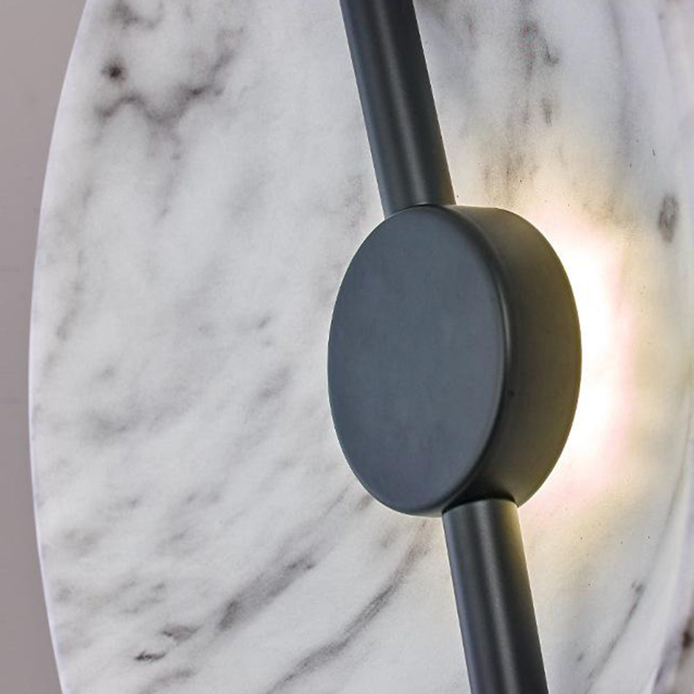 Salgado Floor Lamp marble detail, modern lighting design