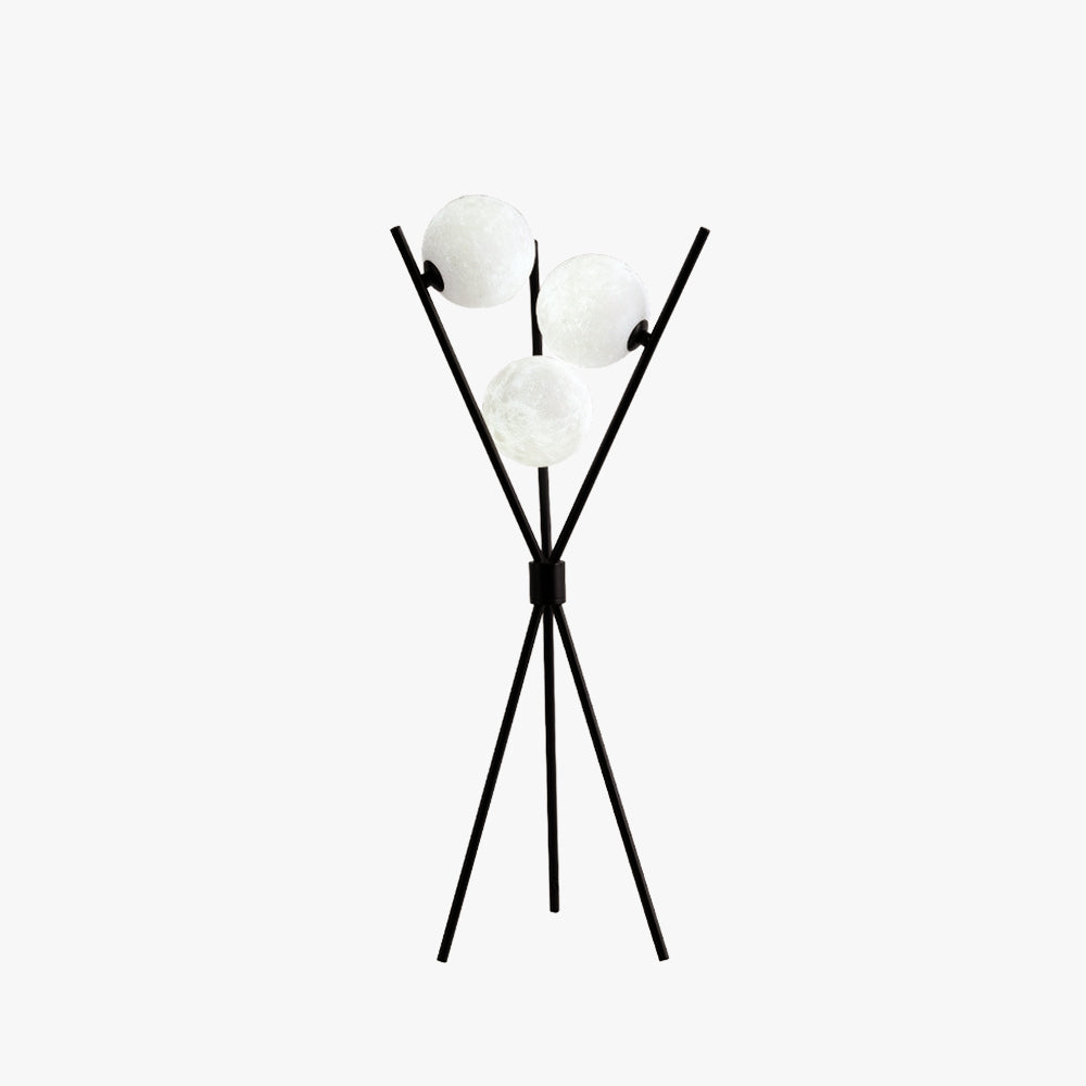 Valentina Tripod Floor Lamp/Table Lamp, Metal/Acrylic
