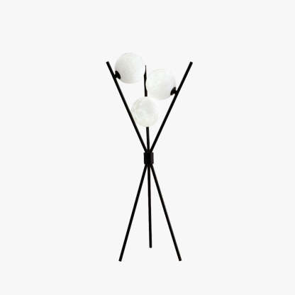 Valentina Tripod Floor Lamp/Table Lamp, Metal/Acrylic