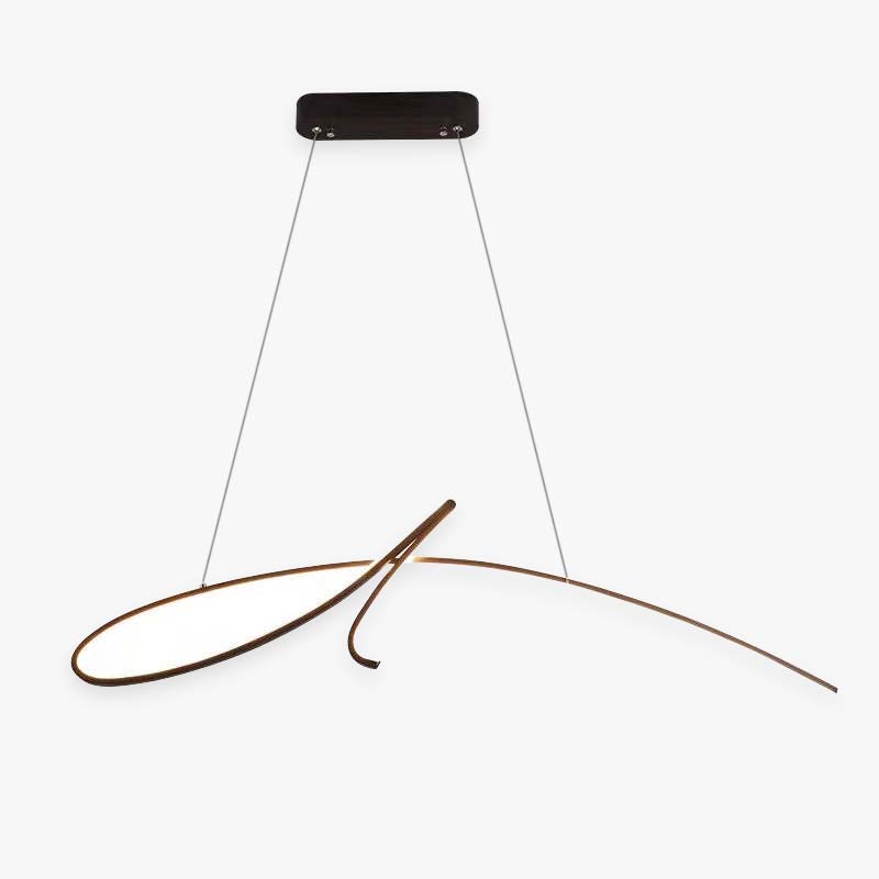 Louise pendant light, irregular curved metal design