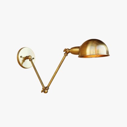 Bronze Metal Swing Arm Wall Lamp