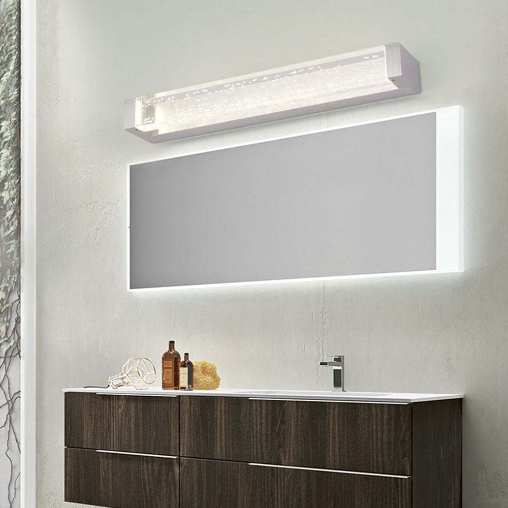 Leigh Vanity LED Wall Lamp over mirror in bathroom