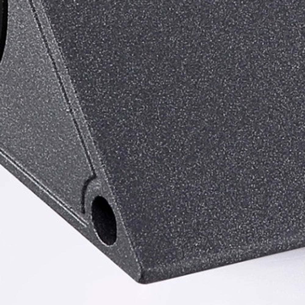 Orr Modern Triangle Step Light detail, metal texture