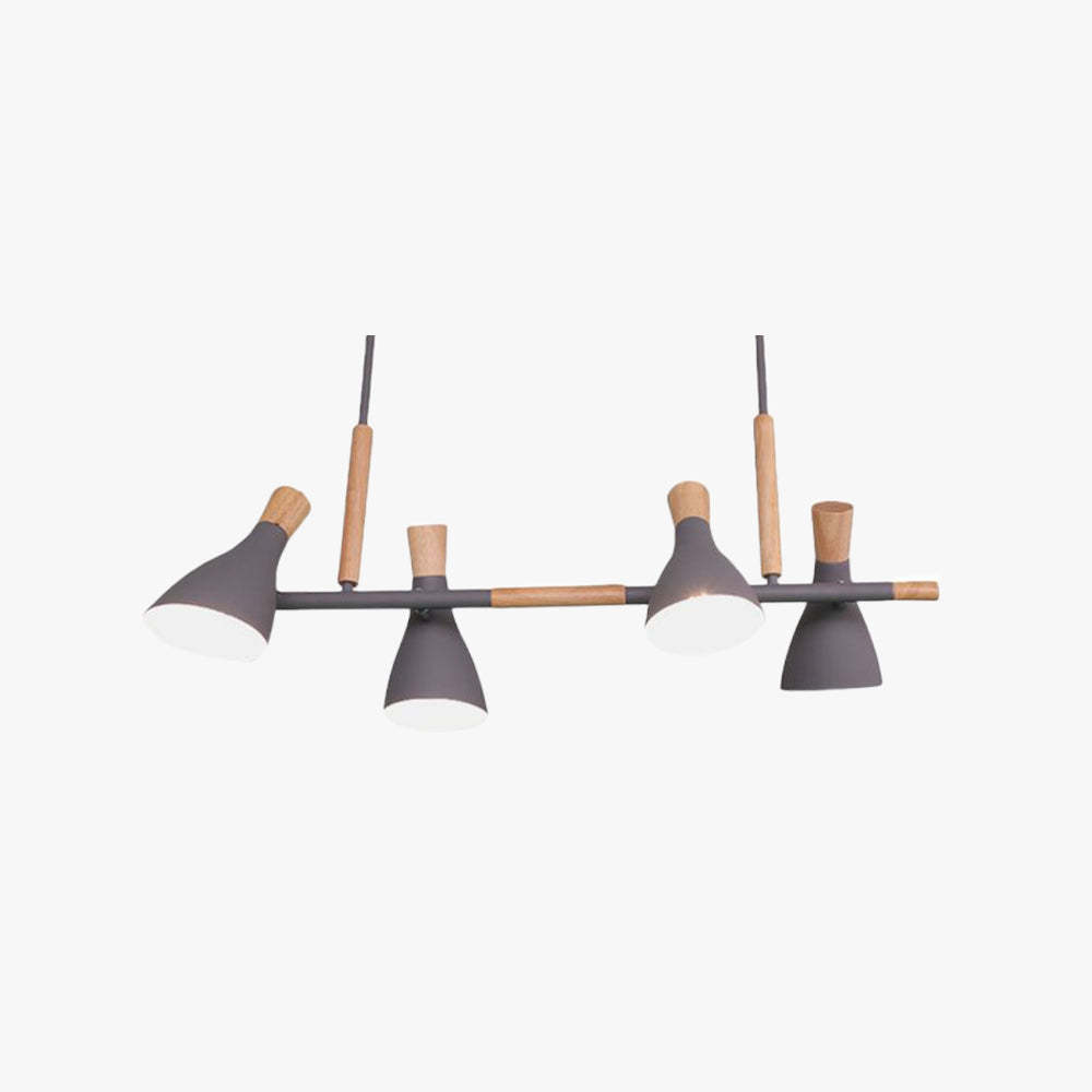 Morandi Nordic pendant light with wood and metal, for living room