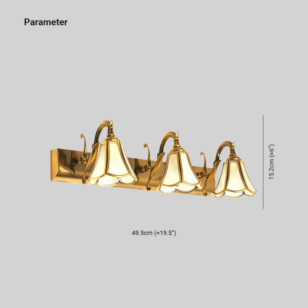 Félicie Wall Lamp Dimensions: 49.5cm, 15.2cm. French style mirror front.